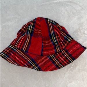 Plaid bucket hat
